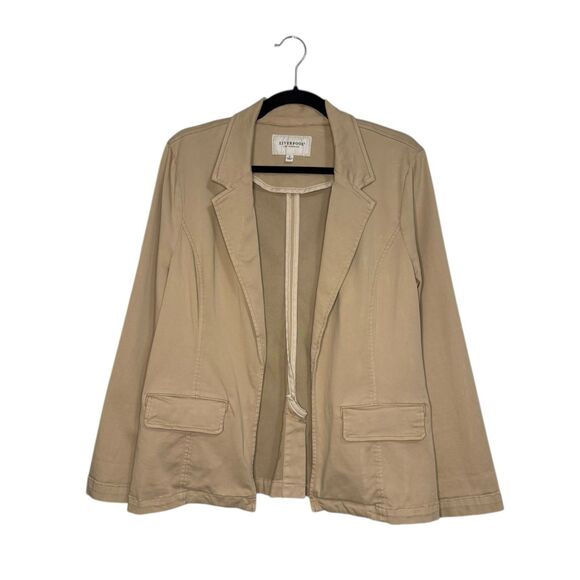 Liverpool Women’s Medium Fitted Blazer Cappuccino Stretch Business Casual - Picture 2 of 8